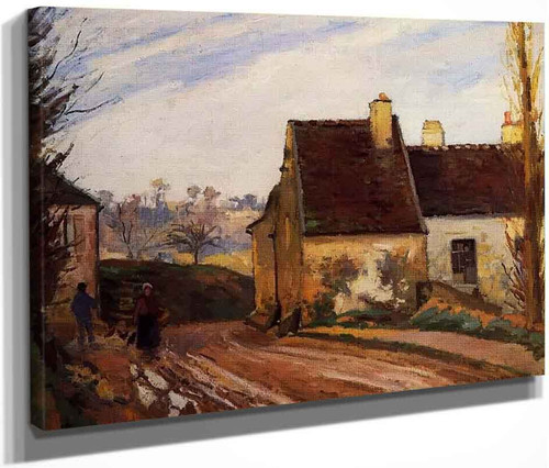 Homes Near The Osny By Camille Pissarro By Camille Pissarro