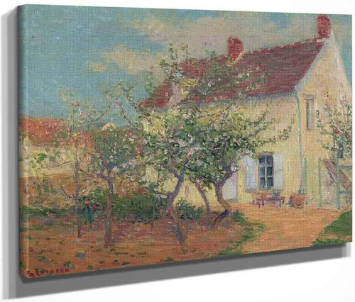 House In The Country By Gustave Loiseau By Gustave Loiseau