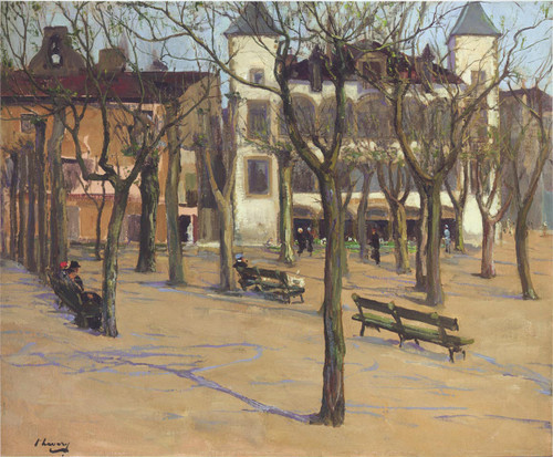 House Of Louis Xiv, St Jean De Luz By Sir John Lavery, R.A. By Sir John Lavery, R.A. House Of Louis Xiv, St Jean De Luz By Sir John Lavery, R.A. By Sir John Lavery, R.A.