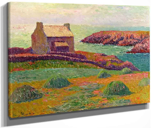 House On A Hill By Henri Moret By Henri Moret