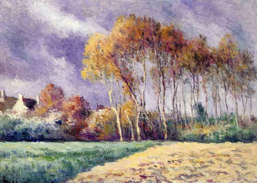 Houses In The Trees By Maximilien Luce By Maximilien Luce