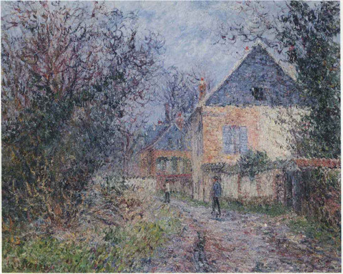 Houses Near The Eure By Gustave Loiseau By Gustave Loiseau