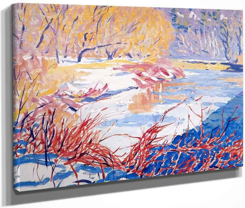 Ice Flow By Edwin Ambrose Webster