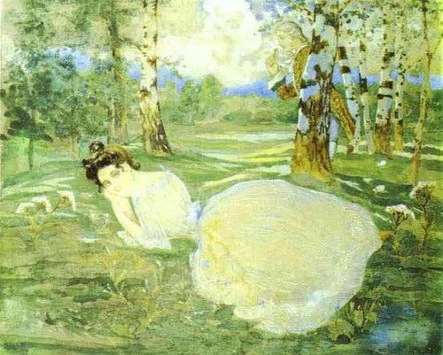 In The Forest By Konstantin Somov