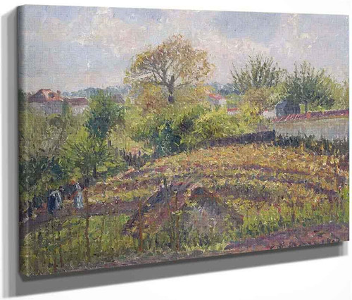 In The Garden By Camille Pissarro By Camille Pissarro