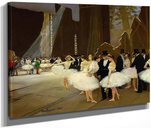 In The Wings At The Opera House By Jean Georges Beraud By Jean Georges Beraud