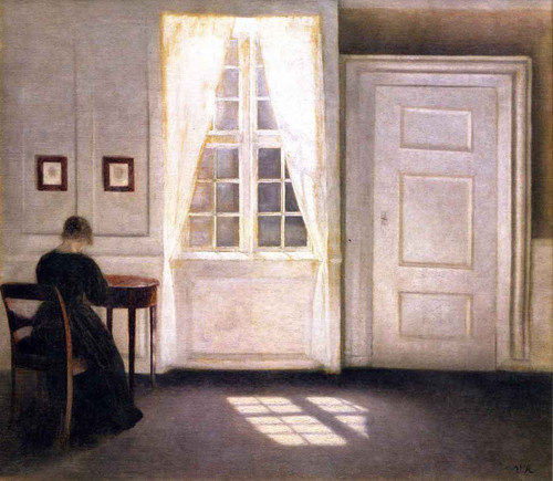 Interior From Strandgade With Sunlight On The Floor By Vilhelm Hammershoi  By Vilhelm Hammershoi Interior From Strandgade With Sunlight On The Floor By Vilhelm Hammershoi  By Vilhelm Hammershoi