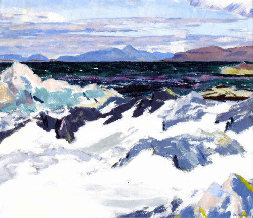 Island Of Rum From Iona By Francis Campbell Bolleau Cadell By Francis Campbell Bolleau Cadell