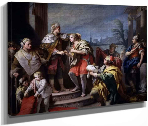 Joseph In Pharaoh's Palace By Jacopo Amigoni By Jacopo Amigoni