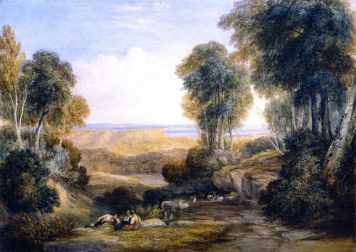 Junction Of The Severn And The Wye With Chepstow In The Distance By David Cox By David Cox