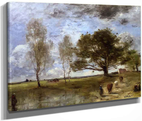 La Sente Aux Vaches By Jean Baptiste Camille Corot By Jean Baptiste Camille Corot