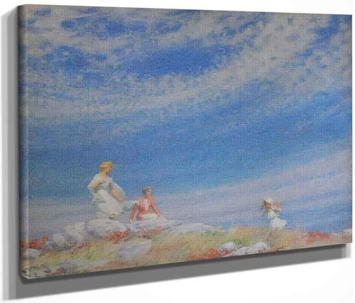 Lacy Clouds By Charles Courtney Curran By Charles Courtney Curran