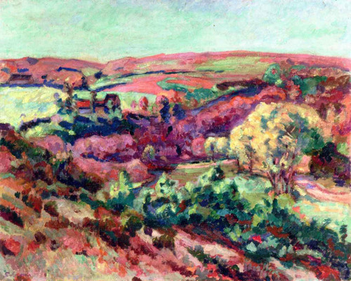 Landscape Cote Face At Pont Charraud By Armand Guillaumin