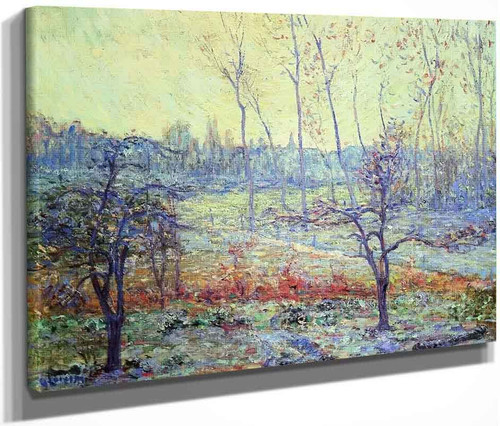 Landscape Of Givre In The Mist By Gustave Loiseau By Gustave Loiseau