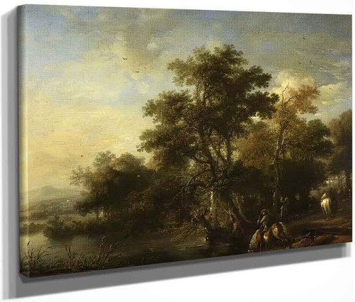 Landscape With A Sporting Party By Philips Wouwerman Dutch 1619 1668 Landscape With A Sporting Party By Philips Wouwerman Dutch 1619 1668