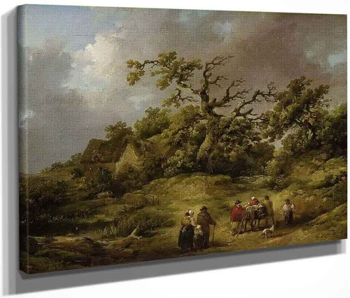 Landscape With Figures By George Morland