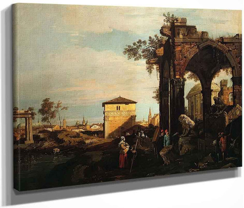 Landscape With Ruins By Canaletto(Italian, 1697 1768) By Canaletto(Italian, 1697 1768)