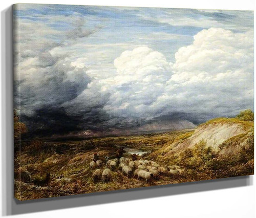 Landscape With Sheep By John Linnell By John Linnell Landscape With Sheep By John Linnell By John Linnell