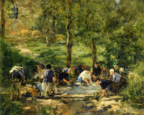 Lavoir Du Chevel Blanc A Trouville By Eugene Louis Boudin By Eugene Louis Boudin Lavoir Du Chevel Blanc A Trouville By Eugene Louis Boudin By Eugene Louis Boudin