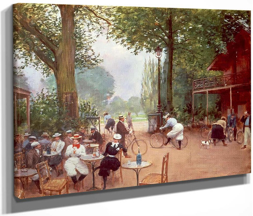 Le Chalet Du Cycle Au Bois De Boulogne By Jean Georges Beraud By Jean Georges Beraud