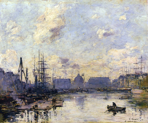 Le Havre, Le Bassin Du Commerce By Eugene Louis Boudin By Eugene Louis Boudin Le Havre, Le Bassin Du Commerce By Eugene Louis Boudin By Eugene Louis Boudin