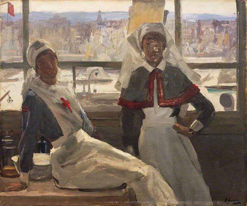 Le Havre Nurse Billam And Sister Currier By Sir John Lavery, R.A. By Sir John Lavery, R.A. Le Havre Nurse Billam And Sister Currier By Sir John Lavery, R.A. By Sir John Lavery, R.A.