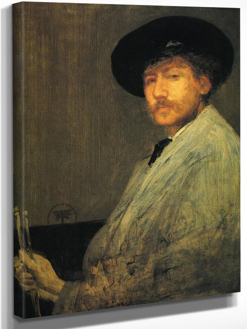 Arrangement In Grey Portrait Of The Painter By James Abbott Mcneill Whistler American 1834 1903