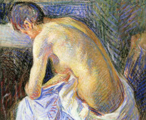 Leaning Nude By Maximilien Luce By Maximilien Luce