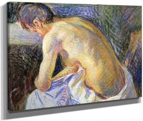 Leaning Nude By Maximilien Luce By Maximilien Luce