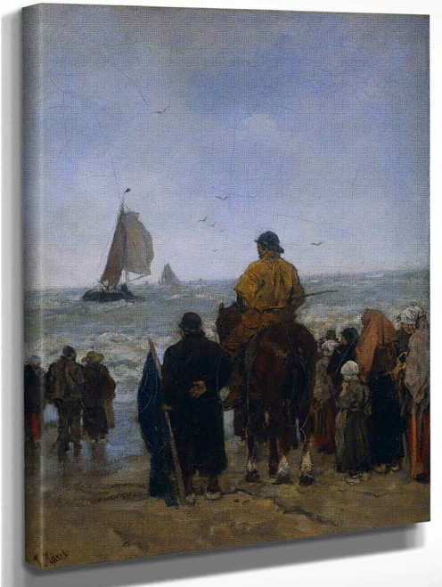 Arrival Of The Fishers' Boats By Jacob Henricus Maris Art Reproduction