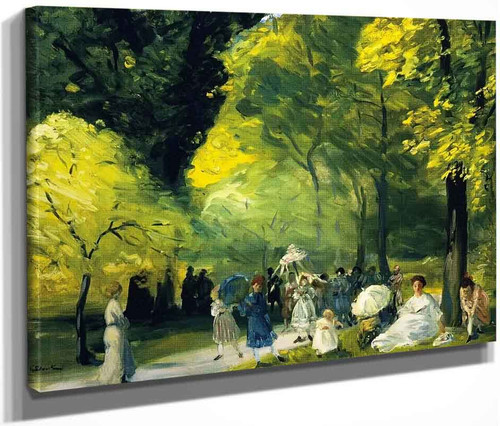 Little May Day Procession By William James Glackens  By William James Glackens