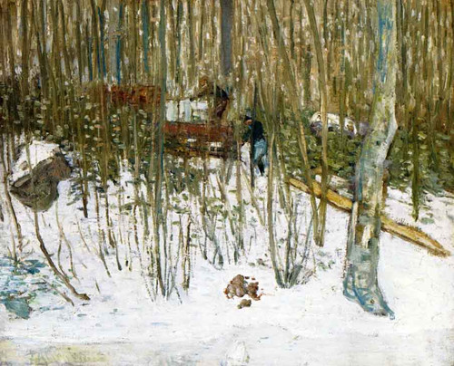 Loading Ice By Julian Alden Weir American 1852 1919