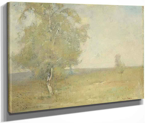 Lone Birch By Emil Carlsen By Emil Carlsen