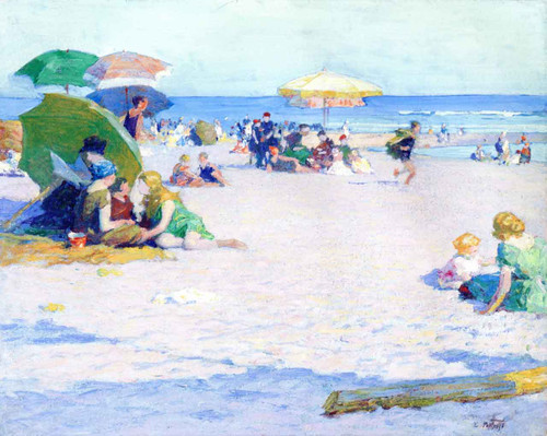 Long Beach By Edward Potthast By Edward Potthast Long Beach By Edward Potthast By Edward Potthast
