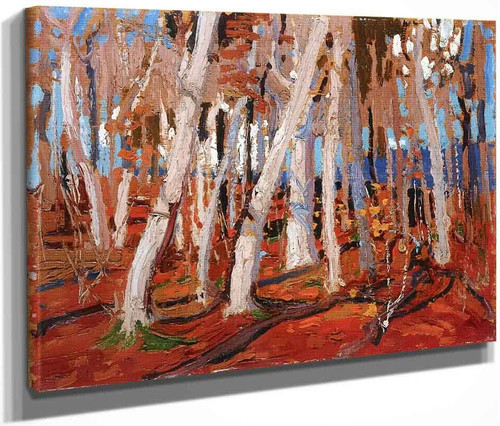 Maple Woods, Bare Trunks By Tom Thomson(Canadian, 1877 1917)
