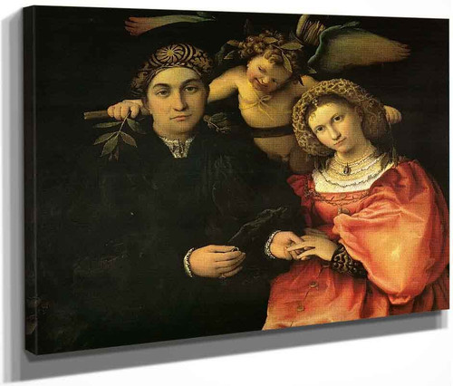 Marsilio Cassotti And Faustina, His Wife By Lorenzo Lotto