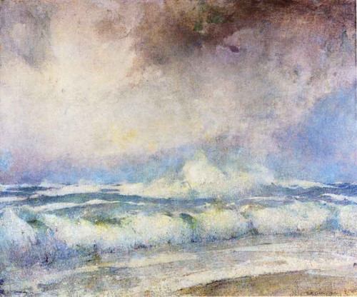 Meeting Of The Seas By Emil Carlsen By Emil Carlsen