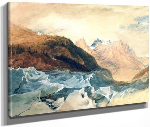 Mer De Glace, Chamonix, With Blair's Hut By Joseph Mallord William Turner