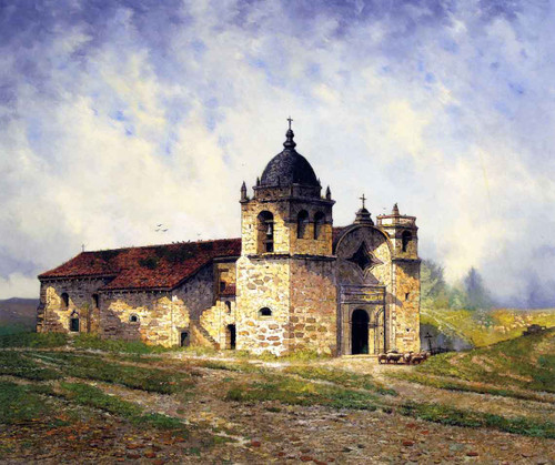 Mission San Carlos Borromeo Del Rio Carmelo By Edwin Deakin By Edwin Deakin