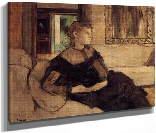 Mme Theodore Gobillard, Nee Yves Morisot By Edgar Degas By Edgar Degas