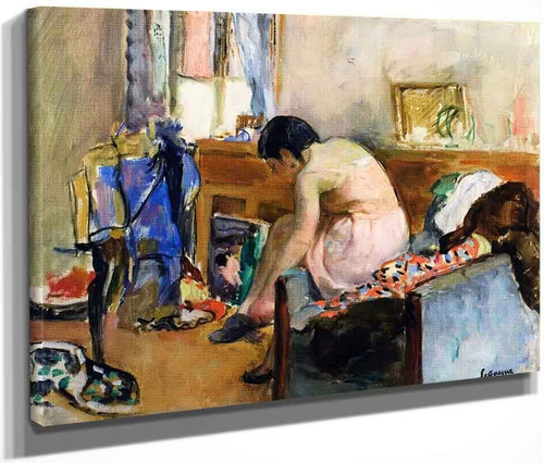 Model In The Studio By Henri Lebasque By Henri Lebasque