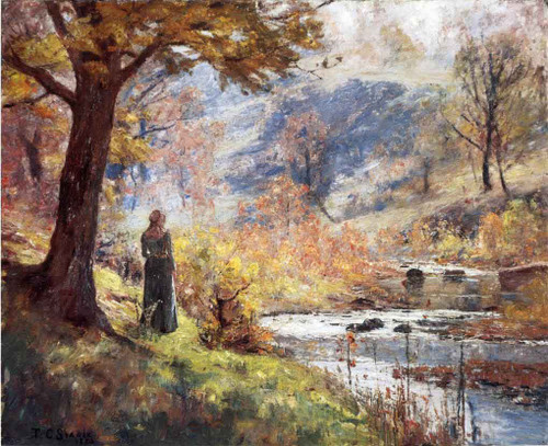 Morning By The Stream By Theodore Clement Steele Morning By The Stream By Theodore Clement Steele
