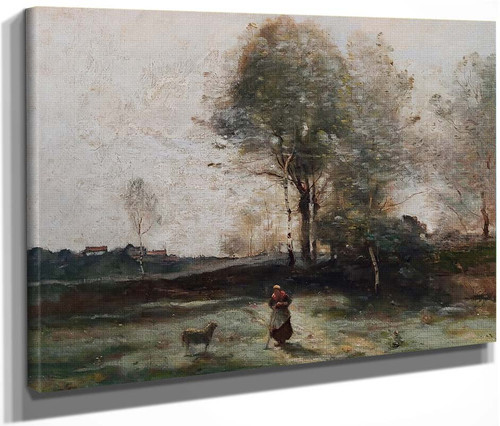 Morning In The Field By Jean Baptiste Camille Corot By Jean Baptiste Camille Corot