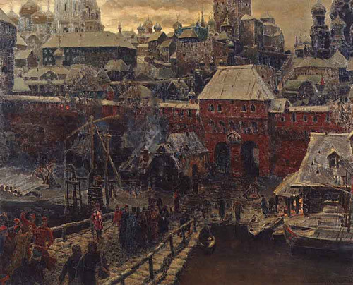 Moscow In The Xvii Century2 By Apollinari Vasnetsov