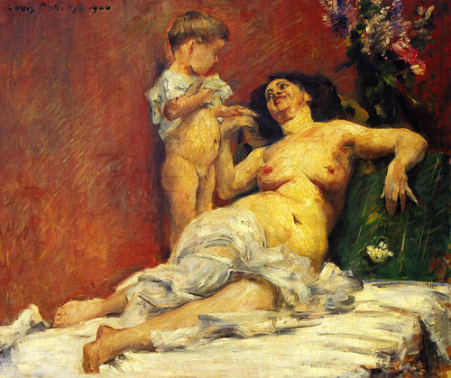 Mother And Child By Lovis Corinth By Lovis Corinth