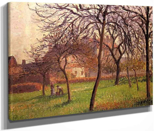 Mother Lucien's Field At Eragny By Camille Pissarro By Camille Pissarro