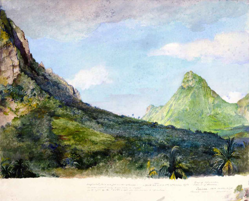 Mount Tohivea, Island Of Moorea By John La Farge By John La Farge