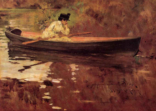 Mrs. Chase In Prospect Park By William Merritt Chase By William Merritt Chase