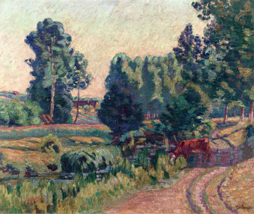 Near Saint Cheron By Armand Guillaumin Near Saint Cheron By Armand Guillaumin