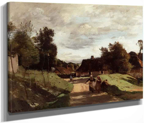 Near The Mill, Chierry, Aisne By Jean Baptiste Camille Corot By Jean Baptiste Camille Corot